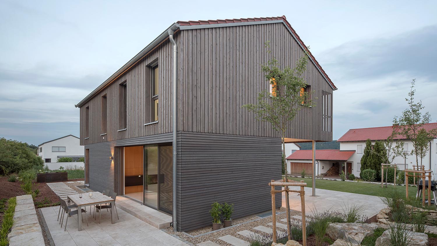 Neubau eines Einfamilienhauses aus Holz